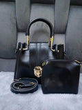 PU Leather 2 piece bag